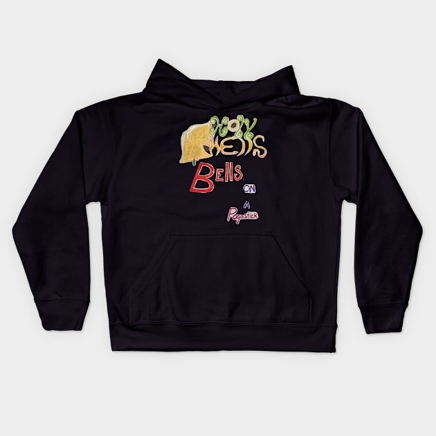 Holy Hells Bells on a Pogostick Kids Hoodie by VexatiousAuDHD